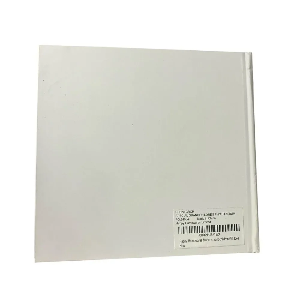 Happy Homewares Special Grandchildren Photo Album White Gold HH820-GRCH Gift Vtg